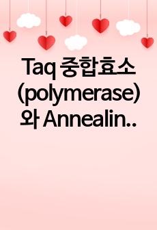 Taq 중합효소(polymerase)와 Annealing temperature