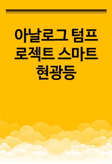 아날로그 텀프로젝트 스마트 현광등