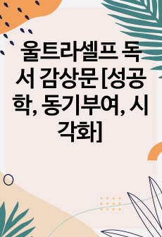 울트라셀프 독서 감상문[성공학, 동기부여, 시각화]