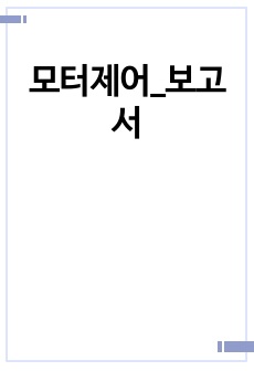 모터제어_보고서