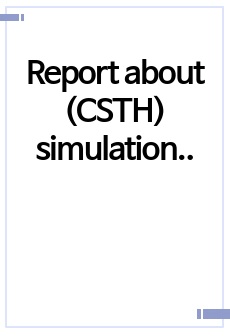 Report about (CSTH) simulation (공정제어 CSTH 시뮬레이션 보고서)