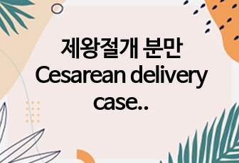 제왕절개 분만 Cesarean delivery case study (A+)