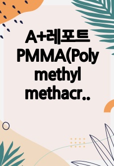 A+레포트 PMMA(Poly methyl methacrylate) 벌크중합 예비 레포트(총 12페이지)