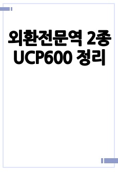 외환전문역 2종 UCP600 정리