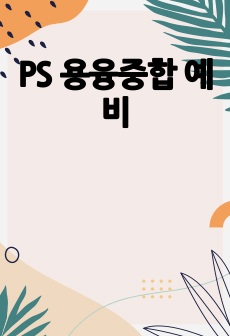 PS 용융중합 예비