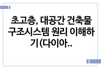 초고층, 대공간 건축물 구조시스템 원리 이해하기(다이아그리드와 막구조)