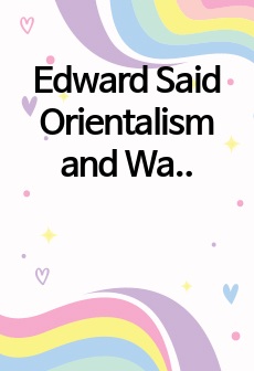 Edward Said Orientalism and Walter Mignolo critique of modernity